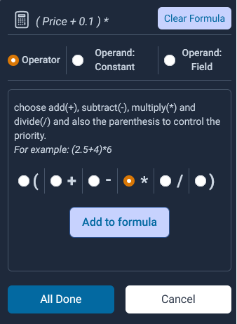 add a multiply operator