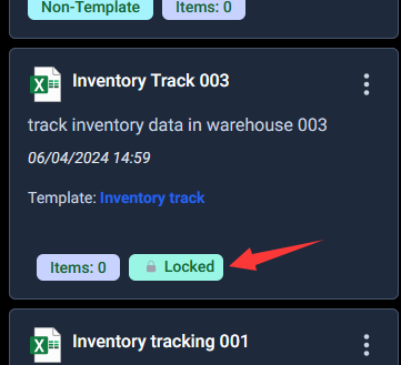 lock a sheet, the locked tag indicates this. a locked sheet cannot be changed or deleted.